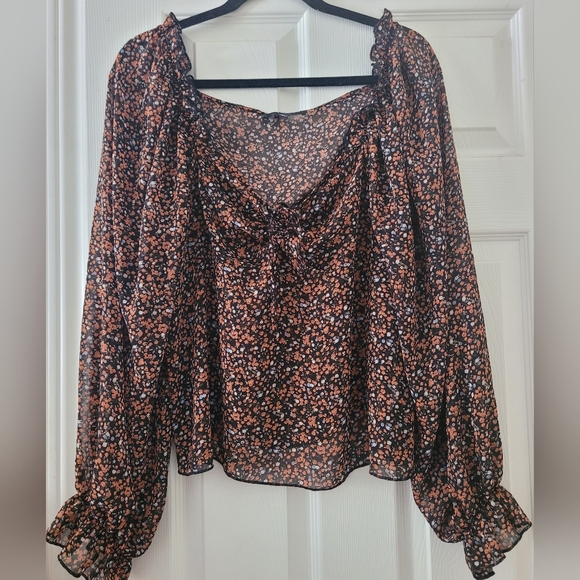 Lulus Tops - Lulu's Boho Floral Blouse